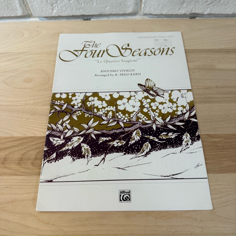 Piano Sheet Music Vivaldi's The Four Seasons EUC